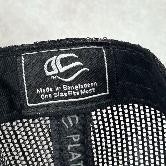 Outdoor Cap Platinum Series G Money Adjustable Trucker SnapBack Hat Black Mesh - Picture 4 of 8